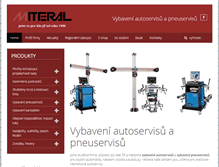 Tablet Screenshot of miteral.cz